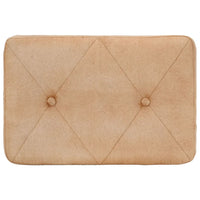 Poltrona Wingback con Poggiapiedi Crema in Tela 339667