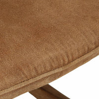 Sedia a Dondolo Marrone in Tela Vintage 339684