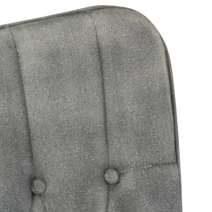 Sedia a Dondolo Grigia in Tela Vintage 339685