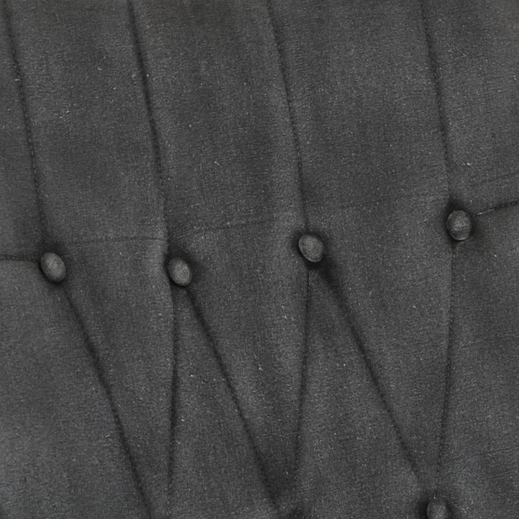 Sedia a Dondolo Nera Vintage in Tela 339686