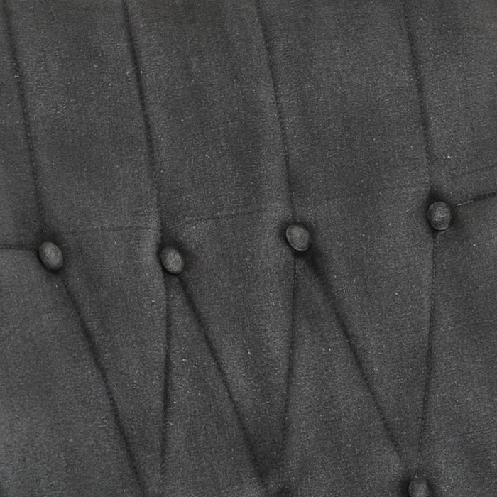 Sedia a Dondolo Nera Vintage in Tela 339686