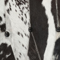 Sedia a Dondolo Nera in Vera Pelle 339690