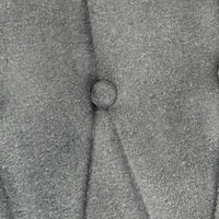 Poltrona a Dondolo con Poggiapiedi Grigio Vintage in Tela 339701