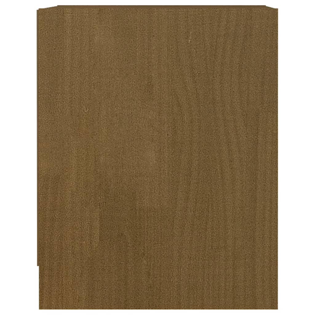 Comodino Marrone Miele 35,5x33,5x41,5 cm in Legno di Pino cod mxl 30240