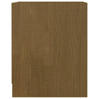 Comodino Marrone Miele 35,5x33,5x41,5 cm in Legno di Pino cod mxl 30240