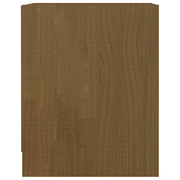 Comodini-Tavolino da notte Marrone Ambra 2 pz 35,5x33,5x41,5 cm in Legno di Pino