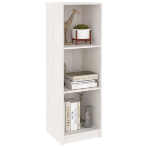 Libreria/Divisorio Bianco 36x33x110 cm Legno Massello di Pino 809937