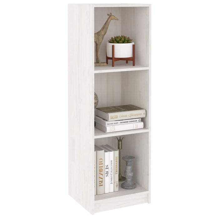 Libreria/Divisorio Bianco 36x33x110 cm Legno Massello di Pino 809937