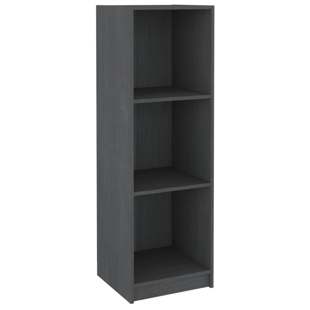 Libreria/Divisorio Grigio 36x33x110 cm Legno Massello di Pino 809938