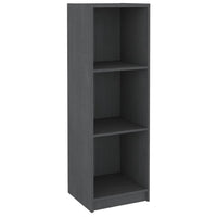 Libreria/Divisorio Grigio 36x33x110 cm Legno Massello di Pino 809938