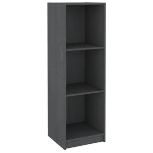 Libreria/Divisorio Grigio 36x33x110 cm Legno Massello di Pino 809938