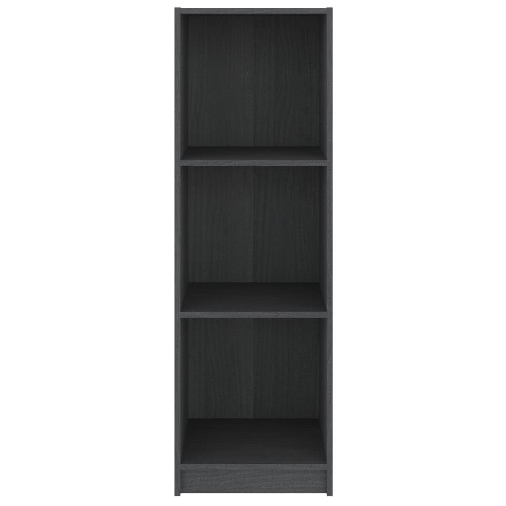 Libreria/Divisorio Grigio 36x33x110 cm Legno Massello di Pino 809938