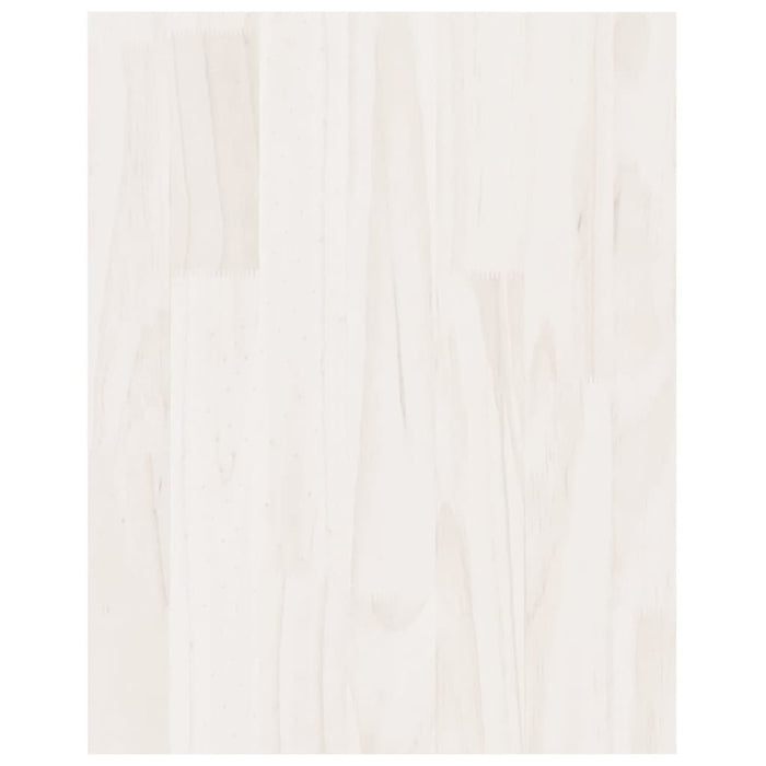 Mobile Porta TV Bianco 70x33x42 cm in Legno Massello di Pino 809943