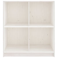 Credenza-Buffet-Armadio da cucina Bianca 70x33x76 cm in Legno Massello di Pino