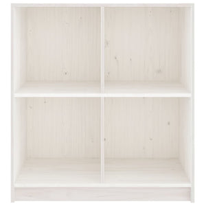 Credenza-Buffet-Armadio da cucina Bianca 70x33x76 cm in Legno Massello di Pino