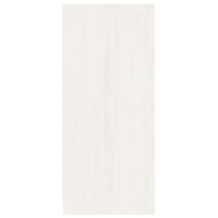 Credenza-Buffet-Armadio da cucina Bianca 70x33x76 cm in Legno Massello di Pino