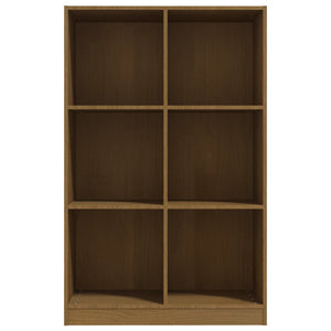 Libreria Marrone Ambra 70x33x110 cm in Legno Massello di Pino 809957