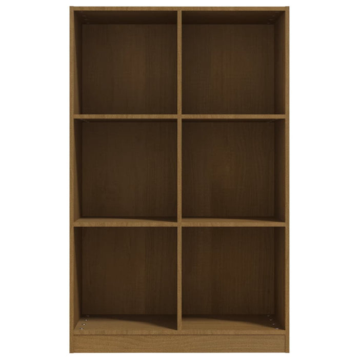Libreria Marrone Ambra 70x33x110 cm in Legno Massello di Pino 809957