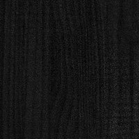 Libreria Nera 104x33x76 cm in Legno Massello di Pino 809970