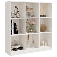 Libreria/Divisorio Bianco 104x33,5x110 cm in Massello di Pino 809973