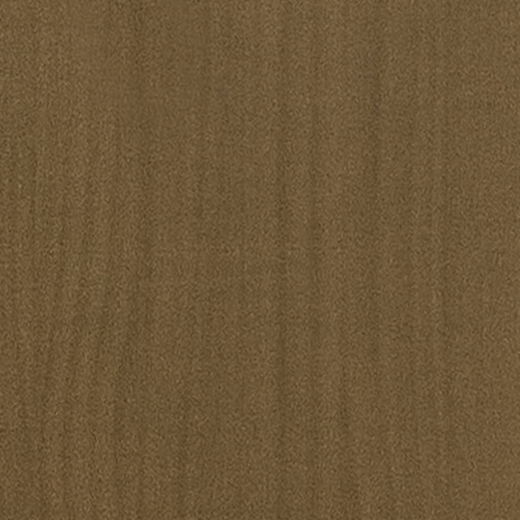 Fioriera Giardino-Vaso da Esterno-Contenitore per Piante Marrone Ambra 31x31x31 cm Legno Massello Pino