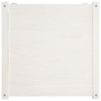 Fioriera da Giardino Bianca 60x60x60 cm Legno Massello di Pino 810560