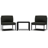 Set Divani da Giardino 3 pz con Cuscini in Alluminio Antracite 318307