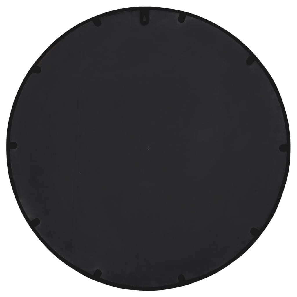 Specchio Nero 40x4 cm Ferro Rotondo per Uso Interno 3093528