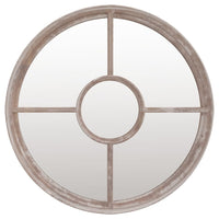 Specchio Sabbia-Specchio Decorativo 60x4 cm Ferro Rotondo per Uso Interno