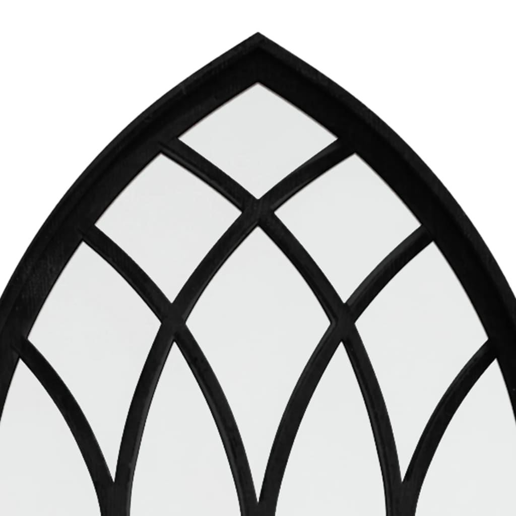 Specchio Nero 100x45 cm in Ferro per Uso Interno