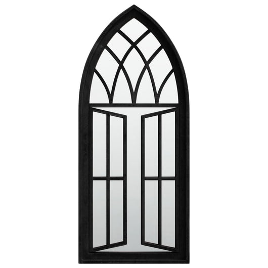 Specchio-Specchio DecorativoNero 70x30 cm in Ferro per Uso Interno