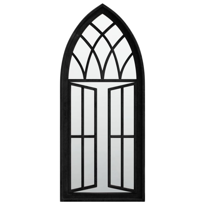 Specchio-Specchio DecorativoNero 70x30 cm in Ferro per Uso Interno