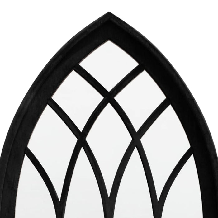 Specchio-Specchio DecorativoNero 70x30 cm in Ferro per Uso Interno
