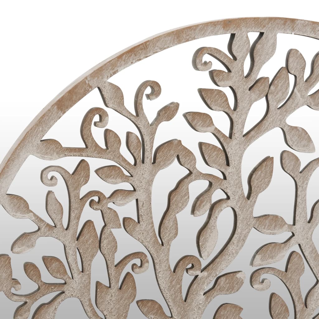 Specchio Sabbia-Specchio Decorativo 40x2,5 cm Rotondo in Ferro per Uso Interno