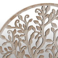 Specchio Sabbia-Specchio Decorativo 40x2,5 cm Rotondo in Ferro per Uso Interno