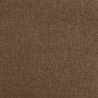 Sedia da Pranzo Girevole Marrone in Tessuto