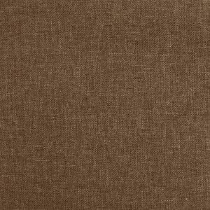 Sedia da Pranzo Girevole Marrone in Tessuto