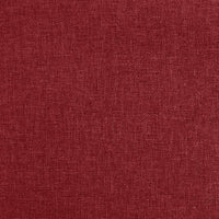 Sedia da Pranzo Girevole Rosso Vino in Tessuto