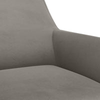 Sedie da Pranzo Girevoli 6 pz Grigio Chiaro in Velluto