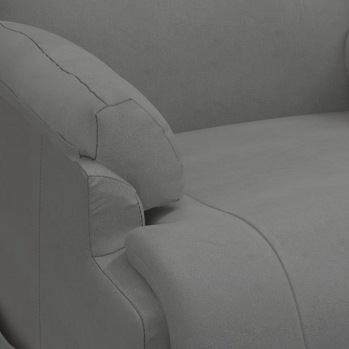 Poltrona Alzapersona Reclinabile Grigio Scuro in Scamosciato 3093180