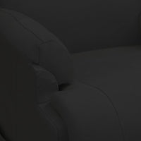 Poltrona Alzapersona Reclinabile Nera in Similpelle Scamosciata 3093181