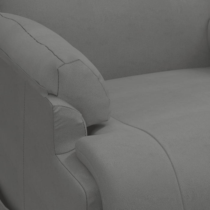 Poltrona Alzapersona Massaggiante Grigio Scuro in Scamosciato 3093186