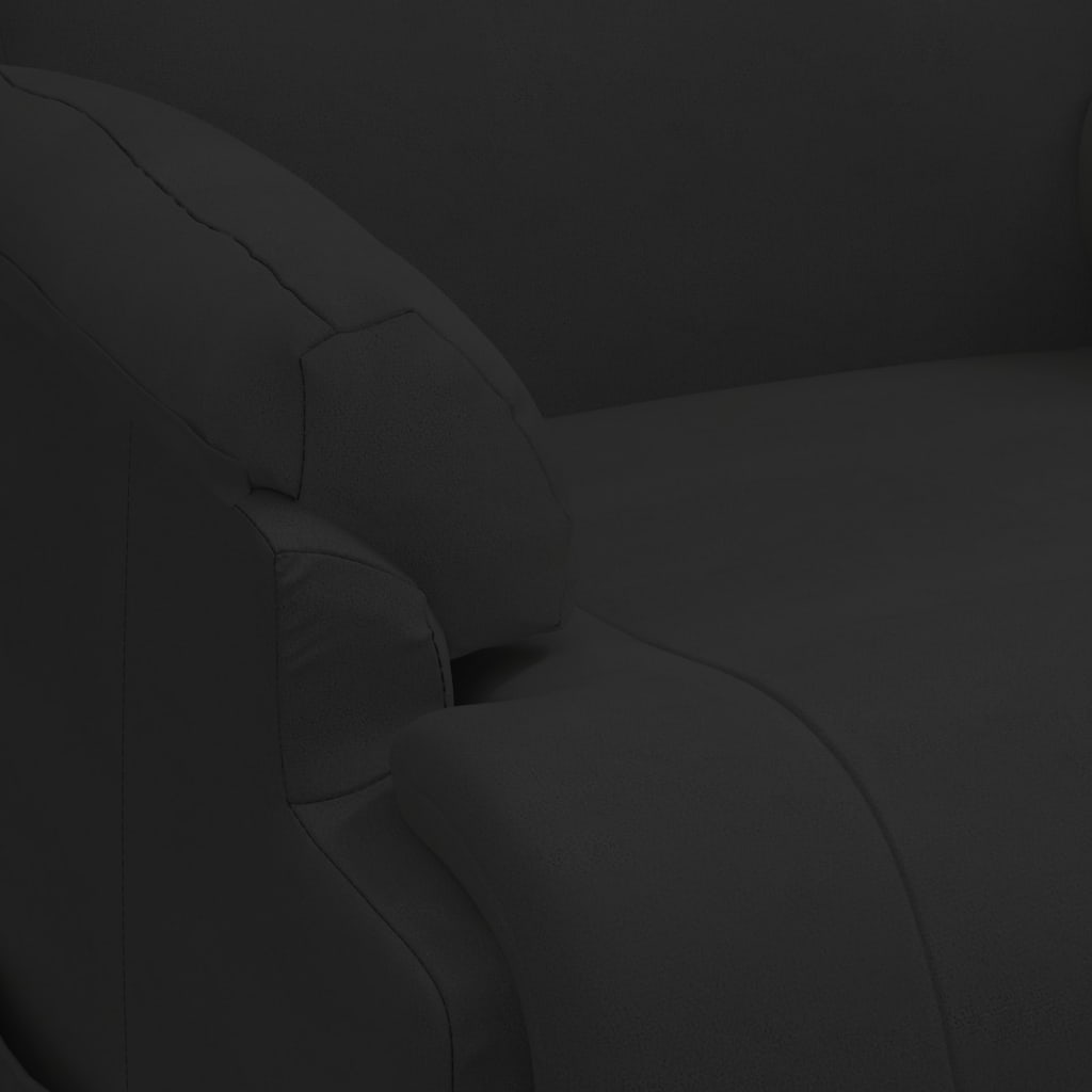 vidaXL Poltrona Alzapersona Massaggiante Nera in Scamosciato