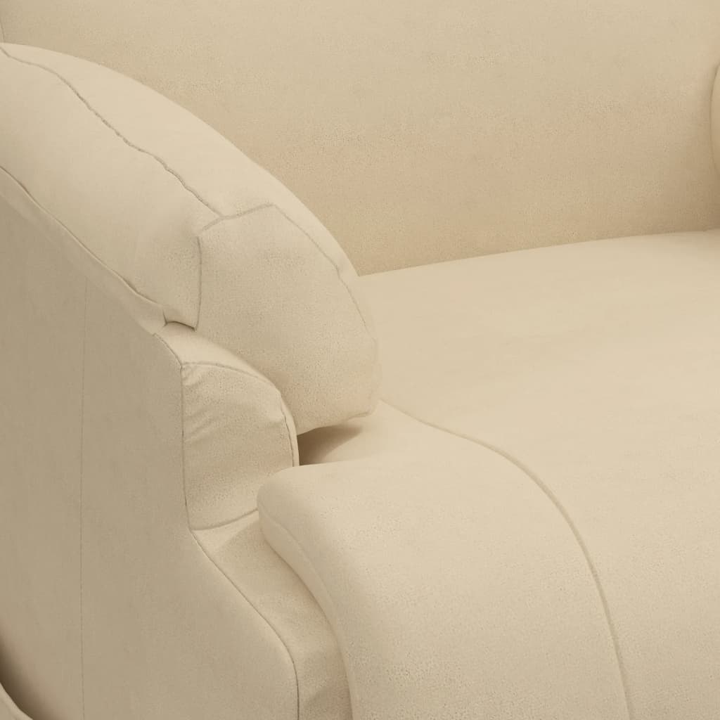 Poltrona Alzapersona Massaggiante Crema in Scamosciato 3093188