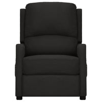 Poltrona Alzapersona Massaggiante Nera in Tessuto 3093407