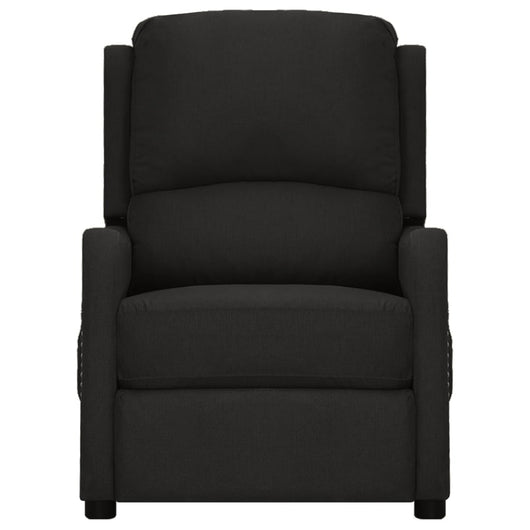 Poltrona Alzapersona Massaggiante Nera in Tessuto 3093407