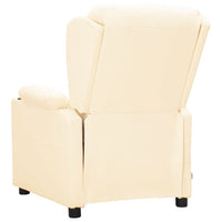 Poltrona Alzapersona Crema in Similpelle