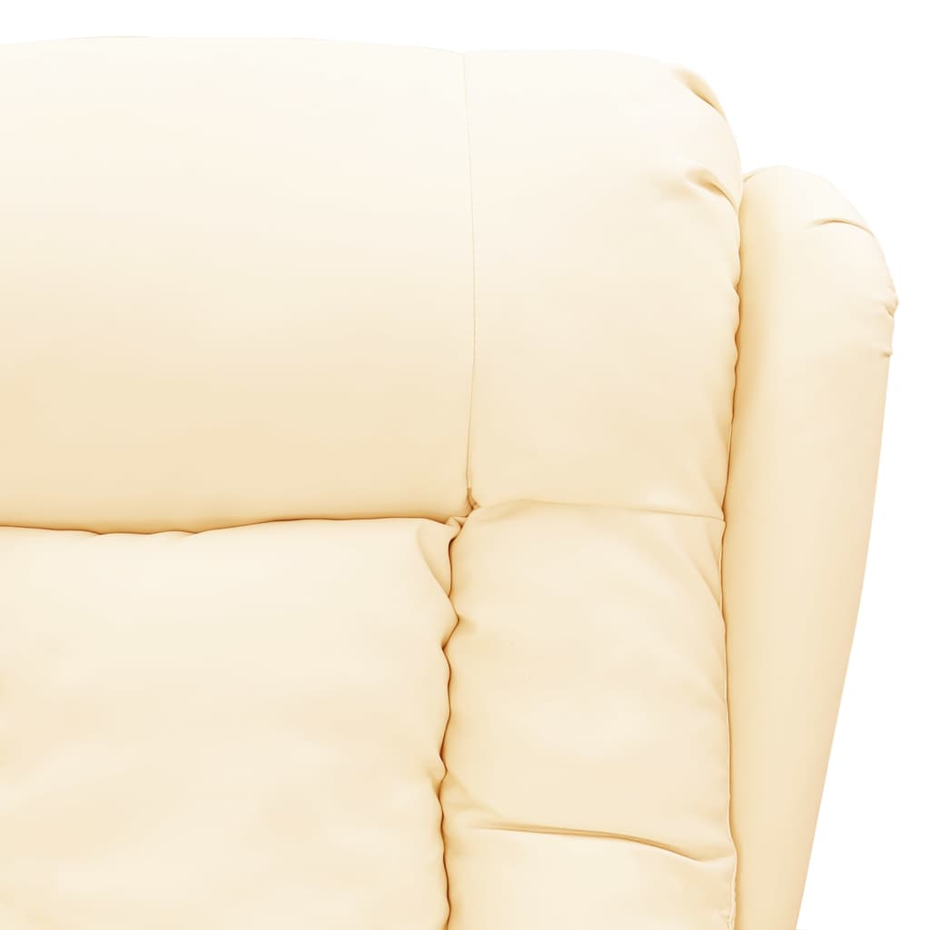 Poltrona Alzapersona Crema in Similpelle 3093446