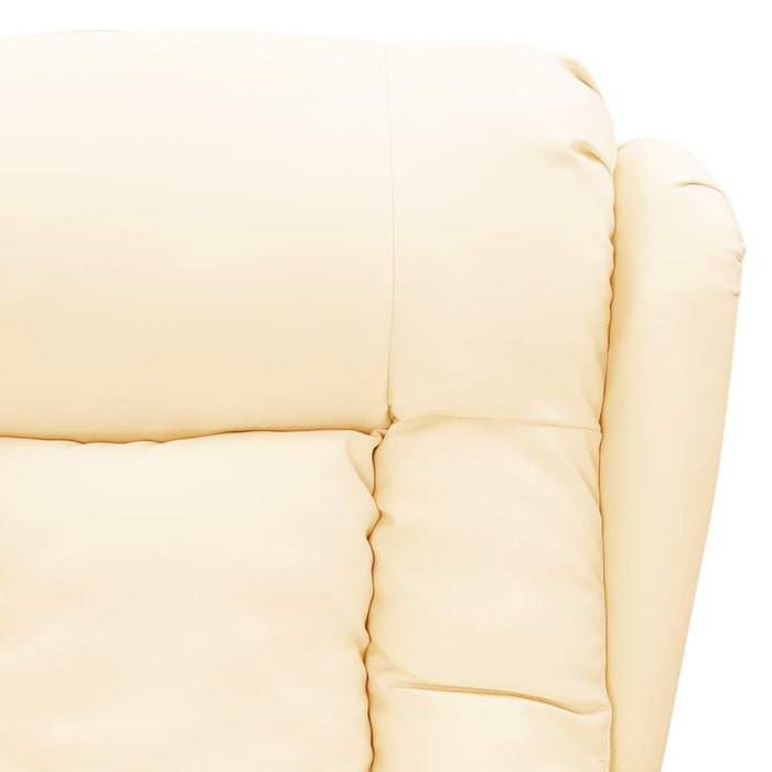 Poltrona Alzapersona Crema in Similpelle 3093446