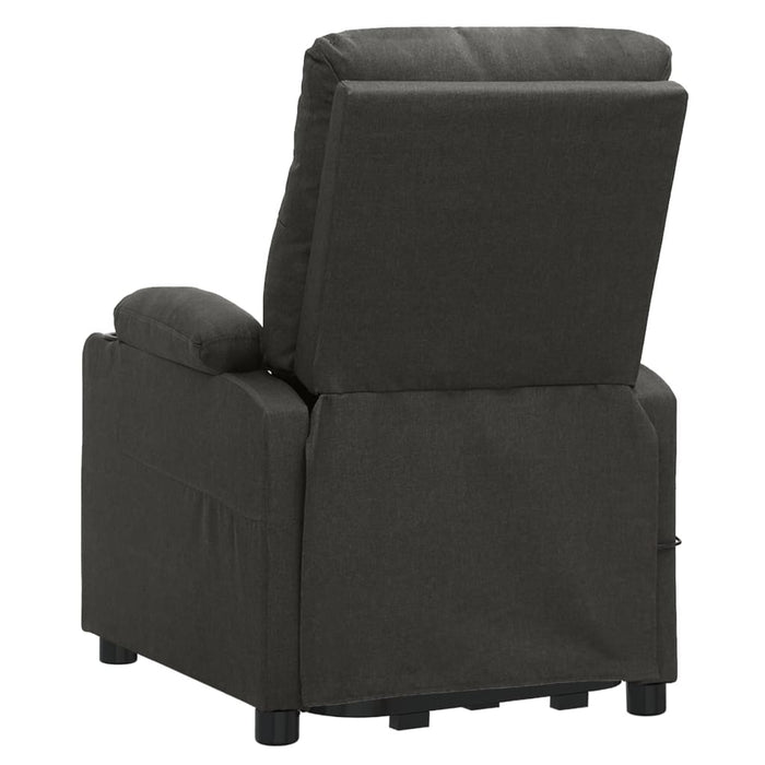 Poltrona Alzapersona Massaggi Elettrica Grigio Scuro Tessuto cod mxl 32326